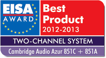 EISA Award - Cambridge Audio Azur 851 C + 851 A