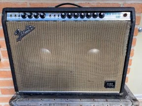1968 Fender Twin Reverb amplif 1968 Fender Twin Reverb amplifier drip edge with JBL D120F s - hifi bazar